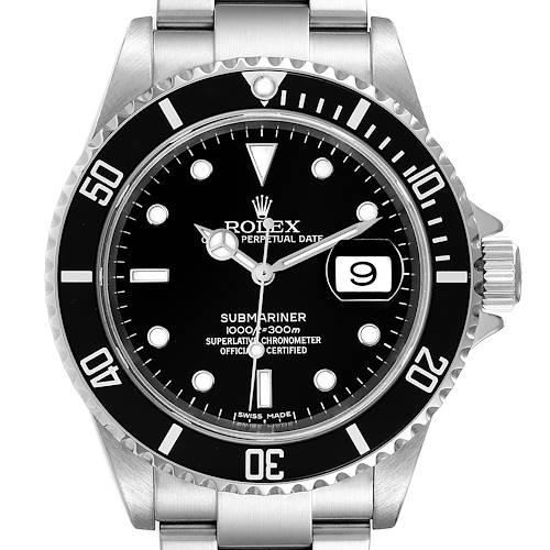 Photo of Rolex Submariner Black Dial Stainless Steel Mens Watch 16610