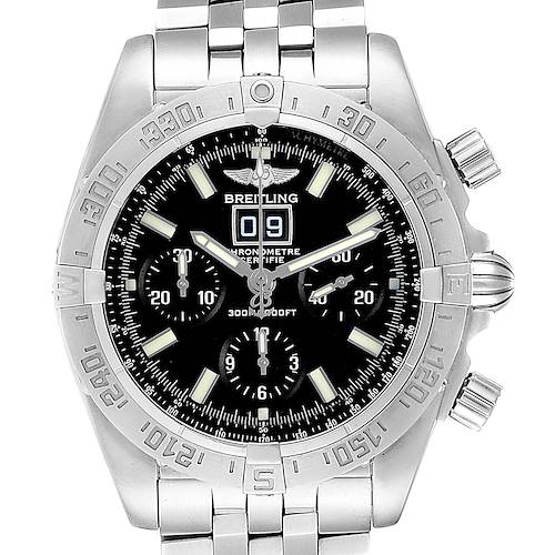 Photo of NOT FOR SALE -- Breitling Chronomat Blackbird Chronograph Steel Mens Watch A44359 -- PARTIAL PAYMENT
