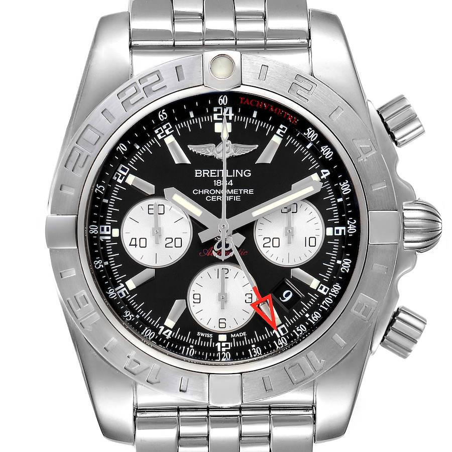 NOT FOR SALE -- Breitling Chronomat Evolution 44 GMT Steel Mens Watch AB0420 Box Papers -- PARTIAL PAYMENT SwissWatchExpo