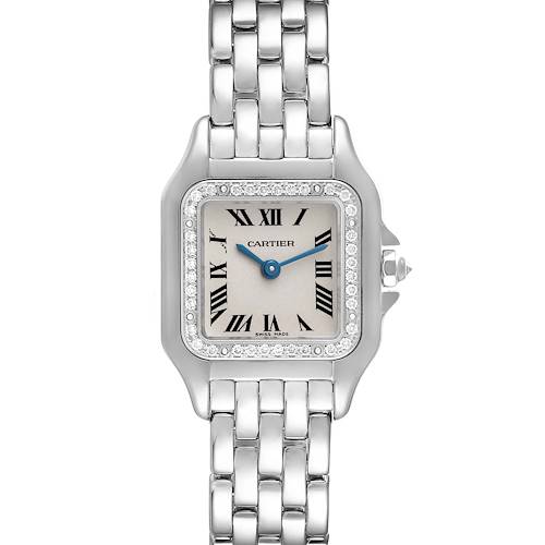 Photo of Cartier Panthere White Gold Diamond Bezel Ladies Watch WF3091F3