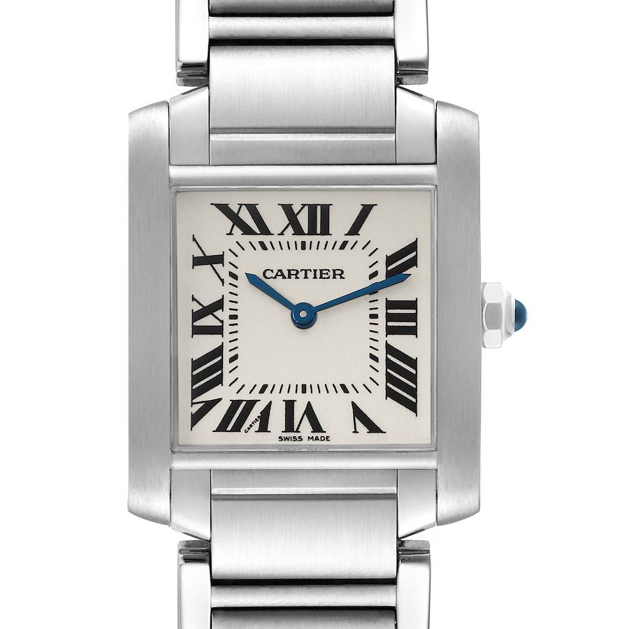 Cartier Tank Francaise Midsize Steel Ladies Watch WSTA0005 SwissWatchExpo