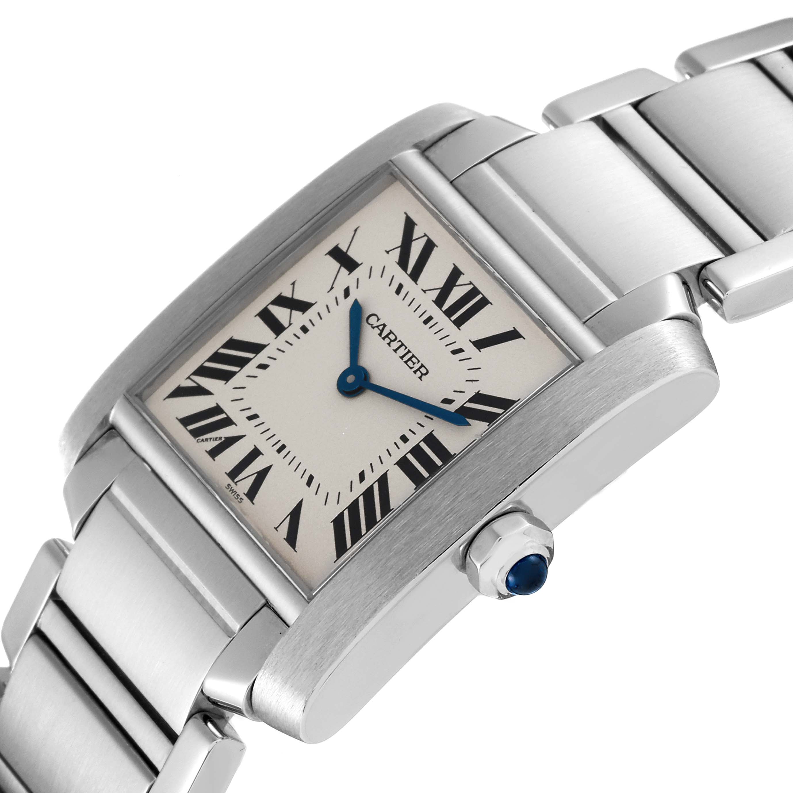 Cartier Tank Francaise Stainless Steel Wsta0005 Stock 50160 Swisswatchexpo 1106