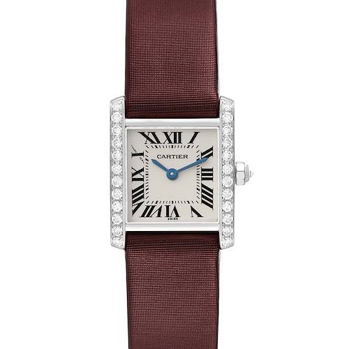 Photo of Cartier Tank Francaise White Gold Diamond Ladies Watch WE100251