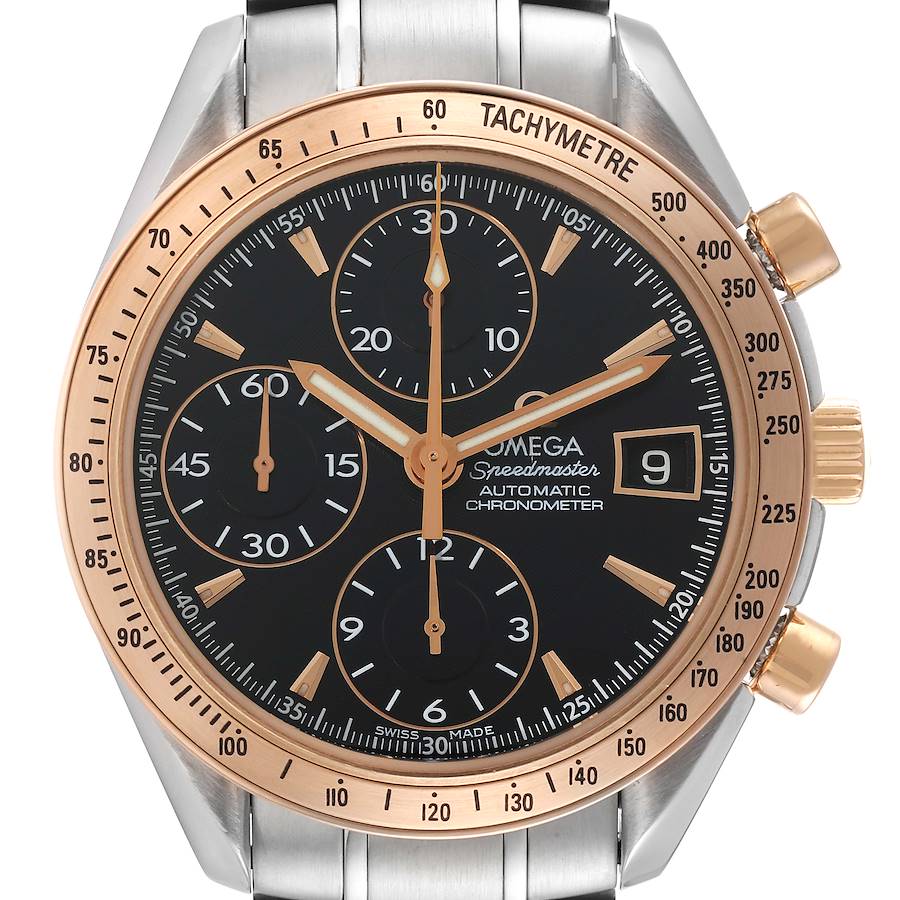 Omega Speedmaster 8157 Steel Rose Gold Watch 323.21.40.40.01.001 Box Card SwissWatchExpo