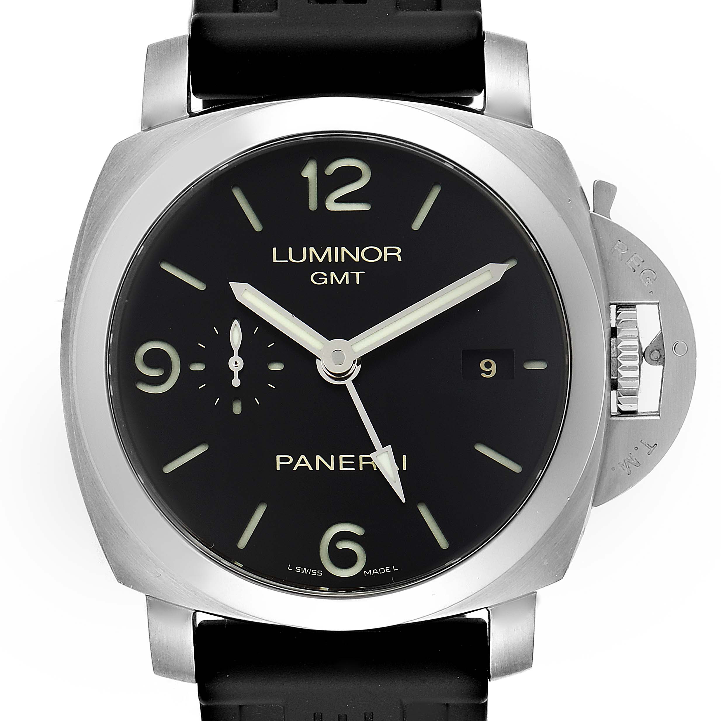 Panerai Luminor 1950 3 Days GMT 44mm Watch PAM00320 | SwissWatchExpo