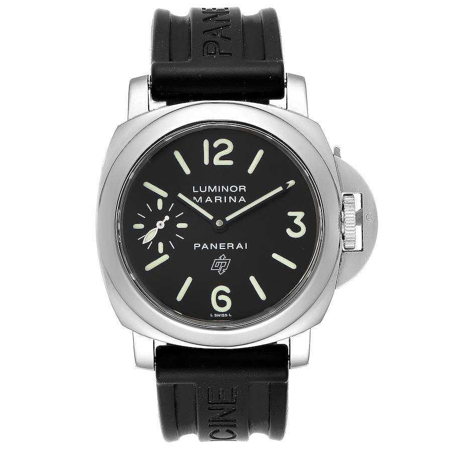 Panerai Luminor Base Logo 44mm Steel Mens Watch PAM000 PAM00000