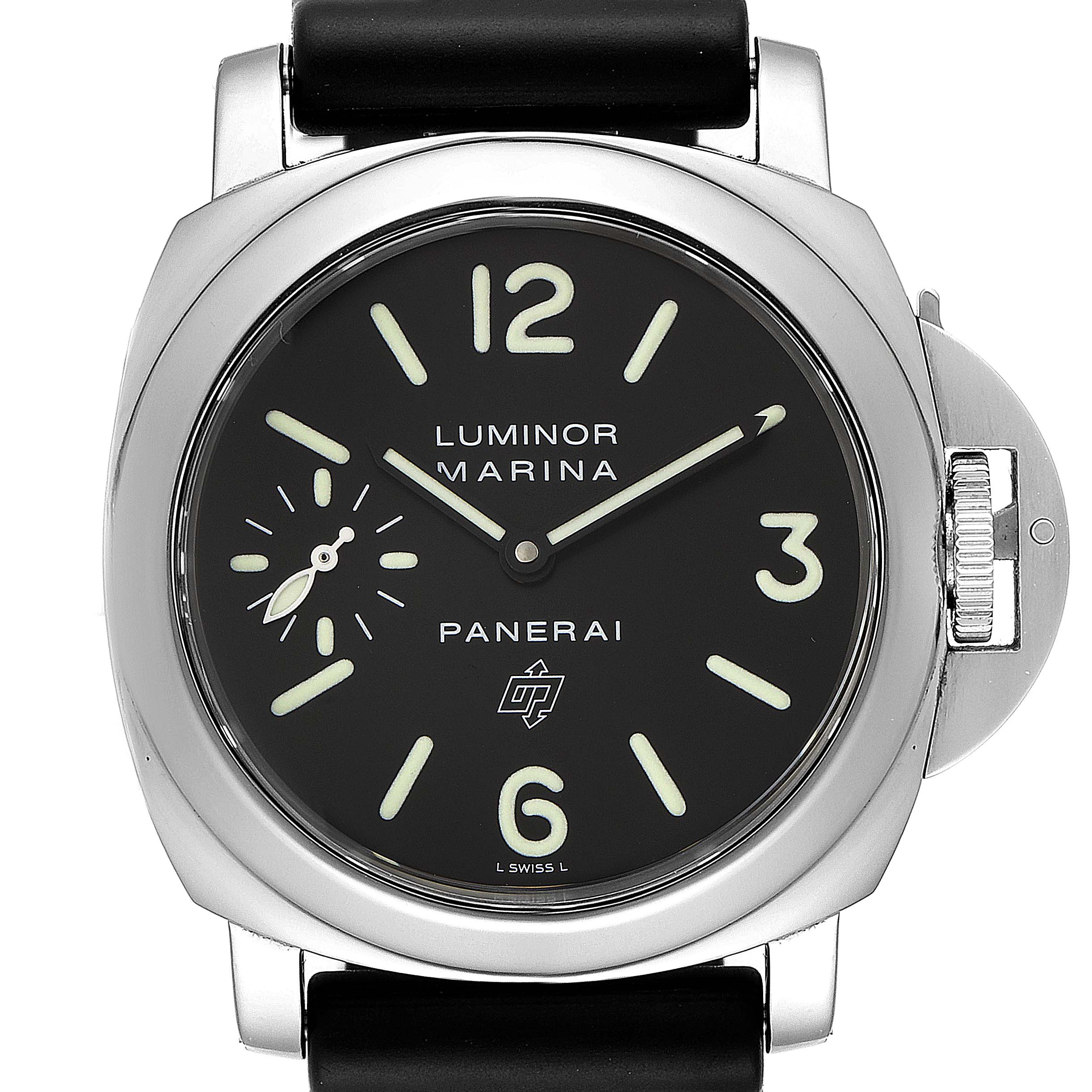 Panerai Luminor Base Logo 44mm Steel Mens Watch PAM000 PAM00000