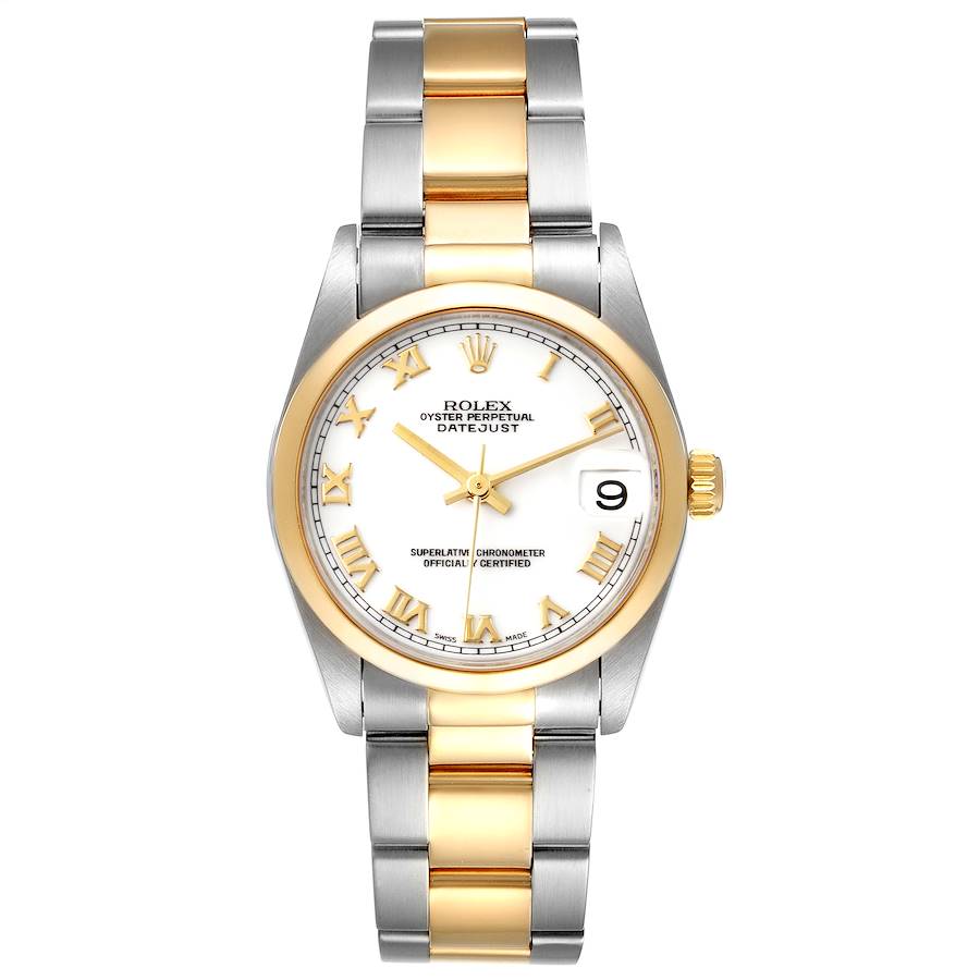 Rolex Datejust 31 Midsize Steel Yellow Gold White Dial Ladies