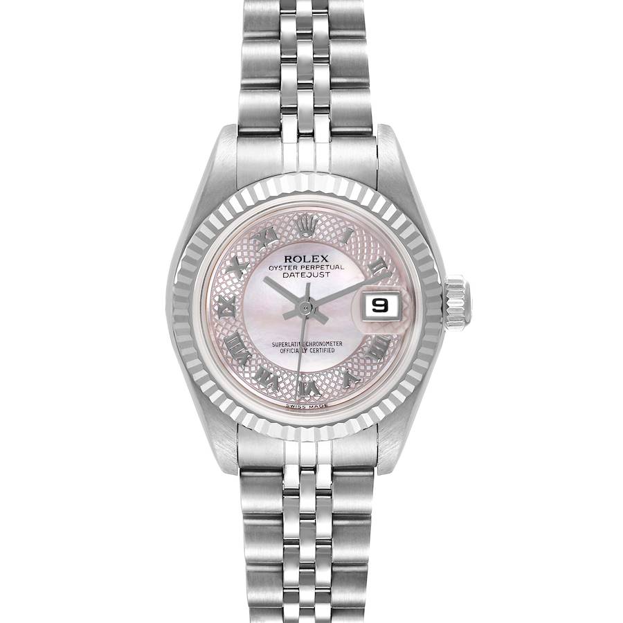 Rolex Datejust Steel White Gold Decorated MOP Dial Ladies Watch 79174 Box Papers SwissWatchExpo