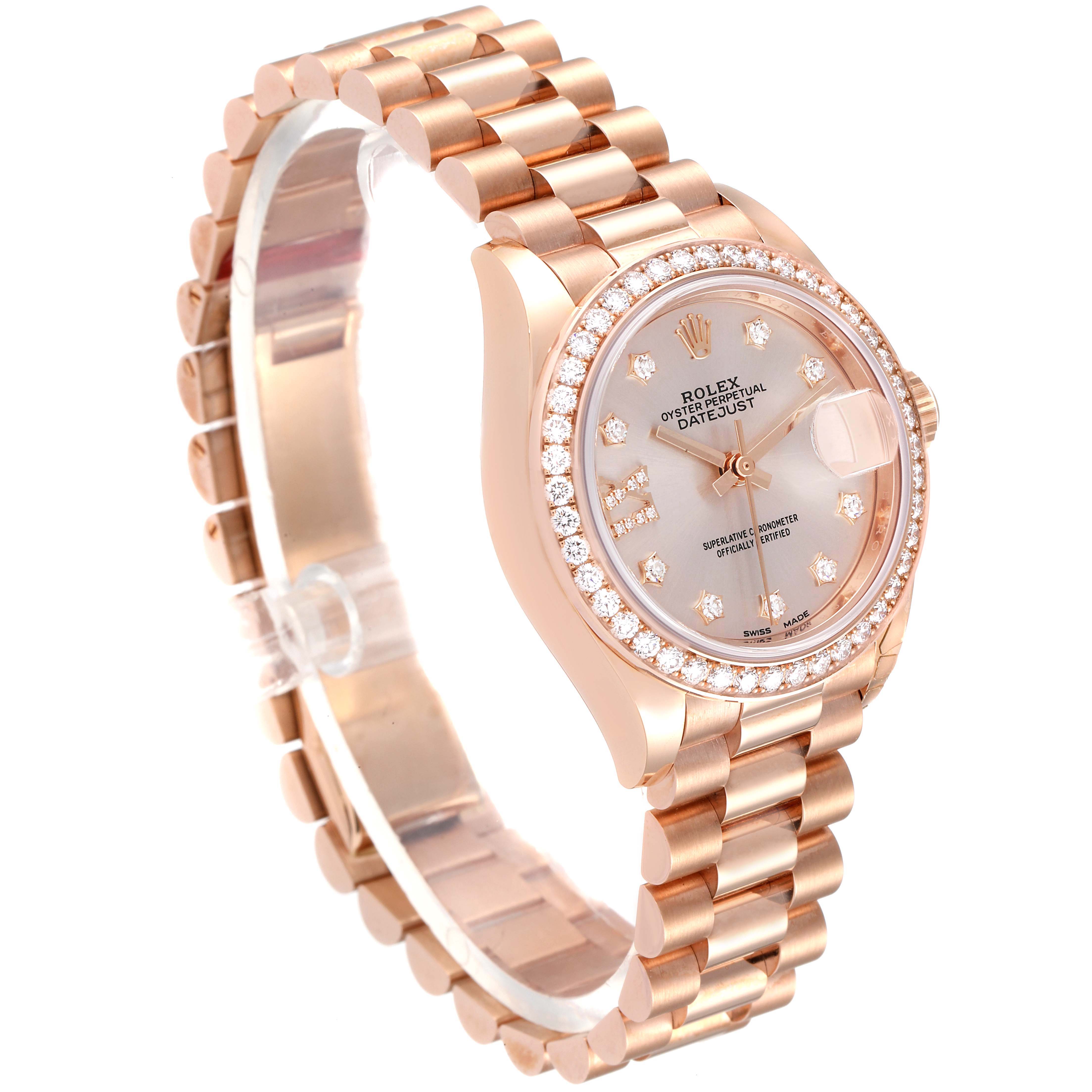 Rolex Lady-Datejust watch: 18 kt Everose gold - m279175-0009