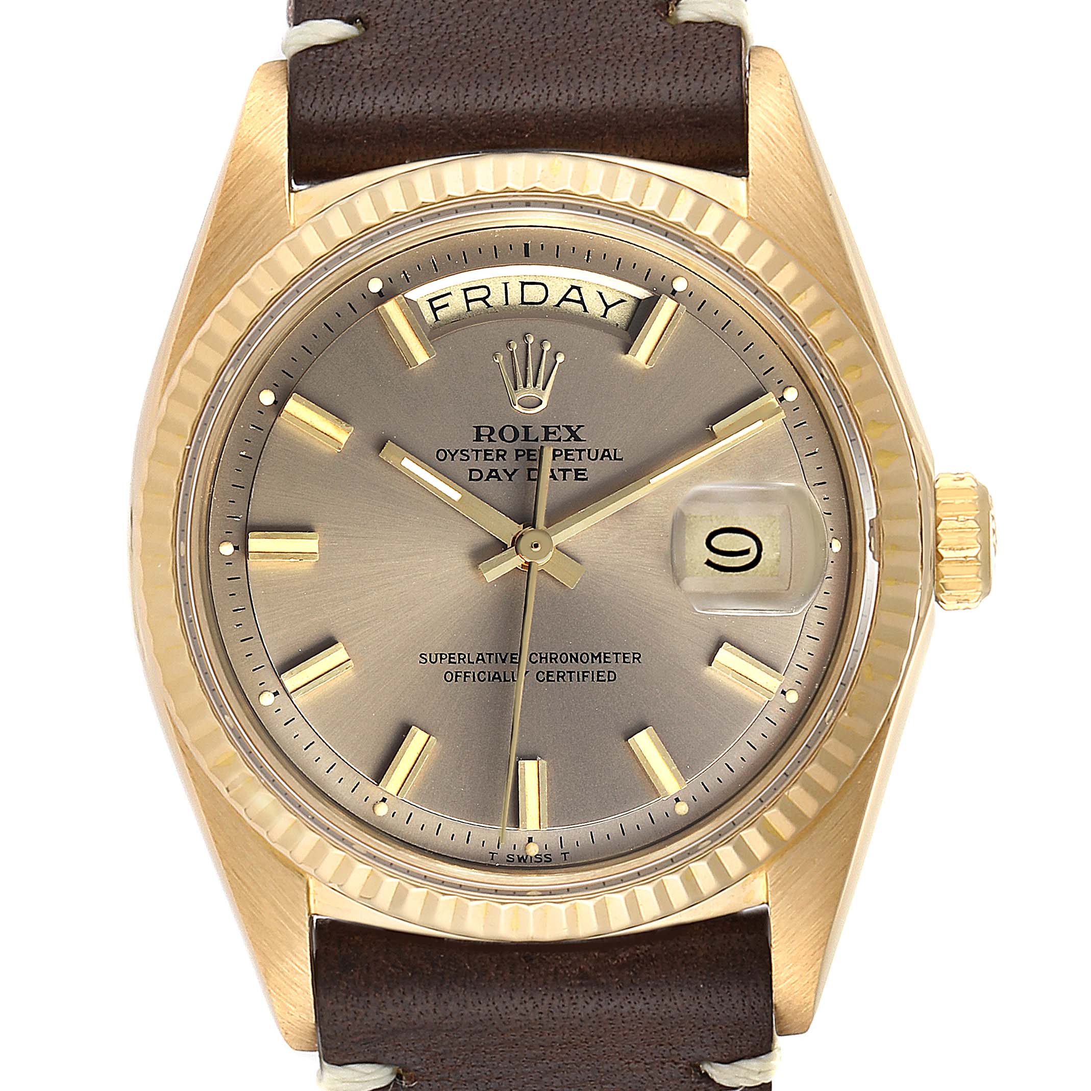 Rolex President Day-Date Vintage Yellow Gold Brown 1803 | SwissWatchExpo
