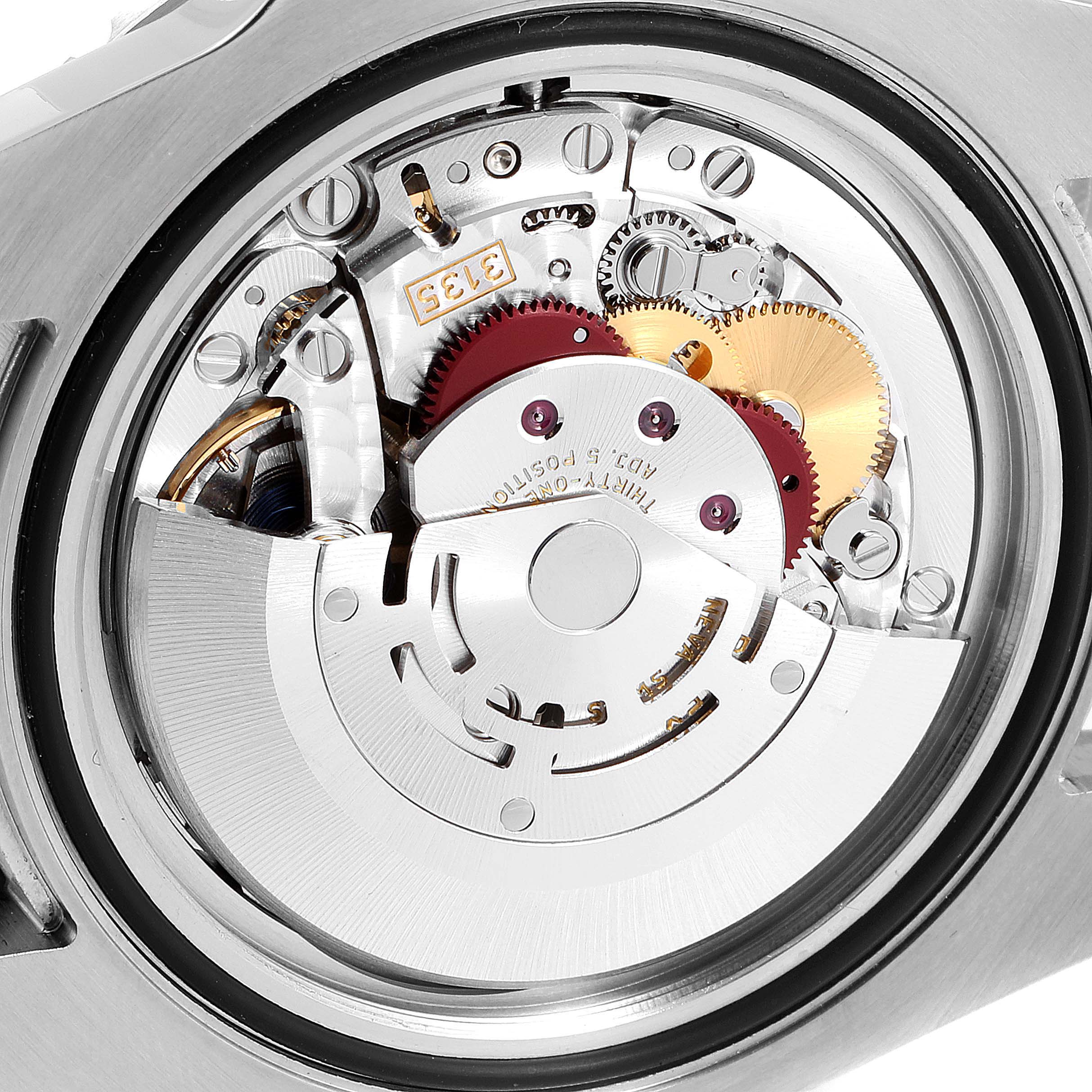 This image shows the Rolex Submariner 116610 Men
s Stainless Steel Black Dial 116610 Men
s Stainless Steel Black Dial movement with its intricate gears and mechanisms, from the back case view.