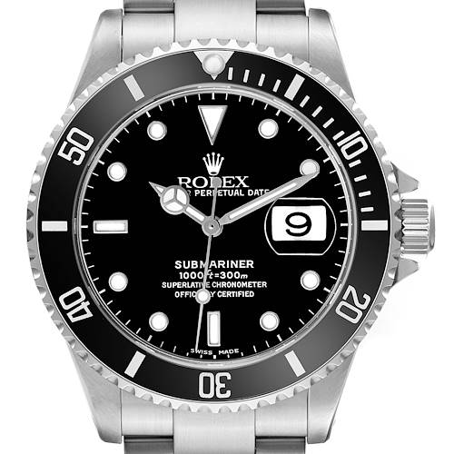 Photo of Rolex Submariner Date Black Dial Steel Mens Watch 16610