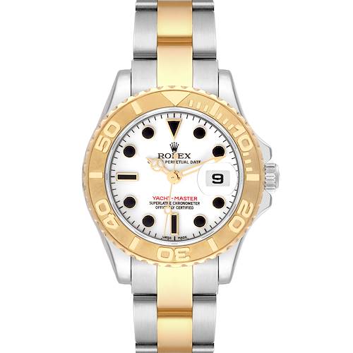 Photo of Rolex Yachtmaster 29 White Dial Steel Yellow Gold Ladies Watch 169623