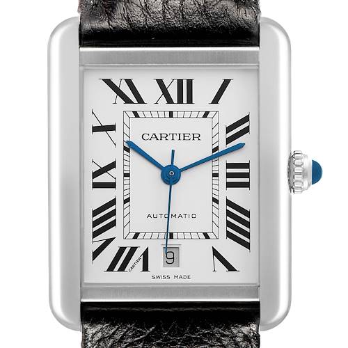 Photo of Cartier Tank Solo XL Automatic Silver Dial Steel Mens Watch W5200027