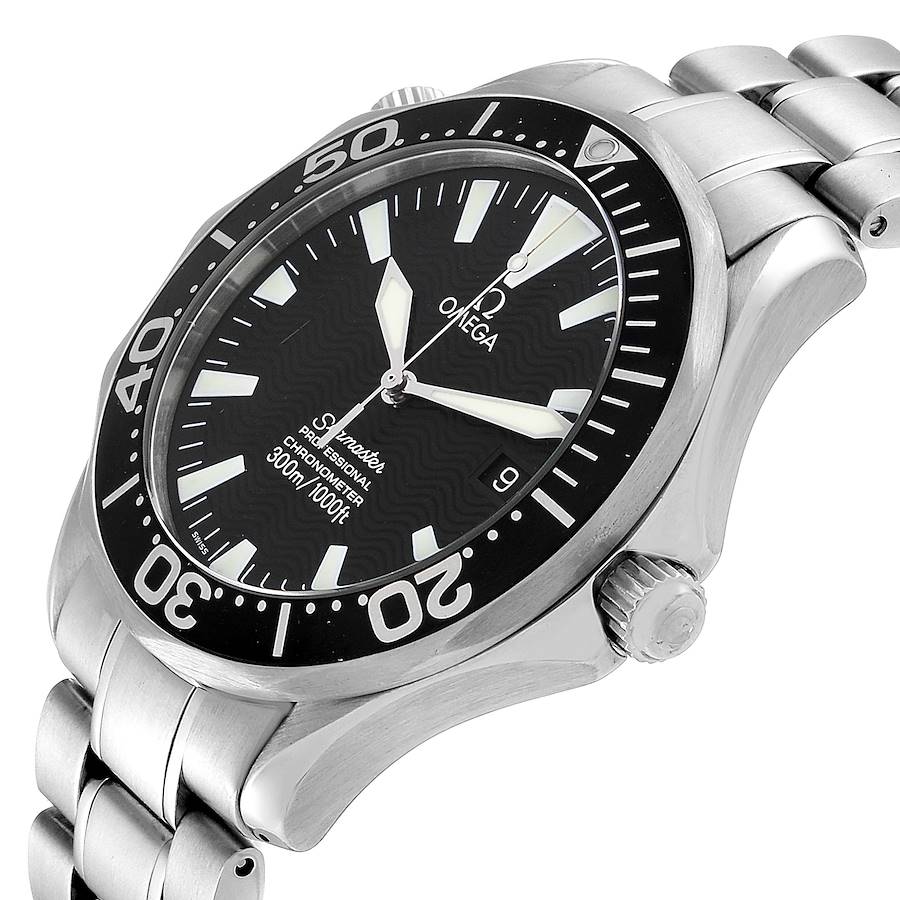 Omega Seamaster 41 300M Black Dial Mens Watch 2254.50.00 Card ...