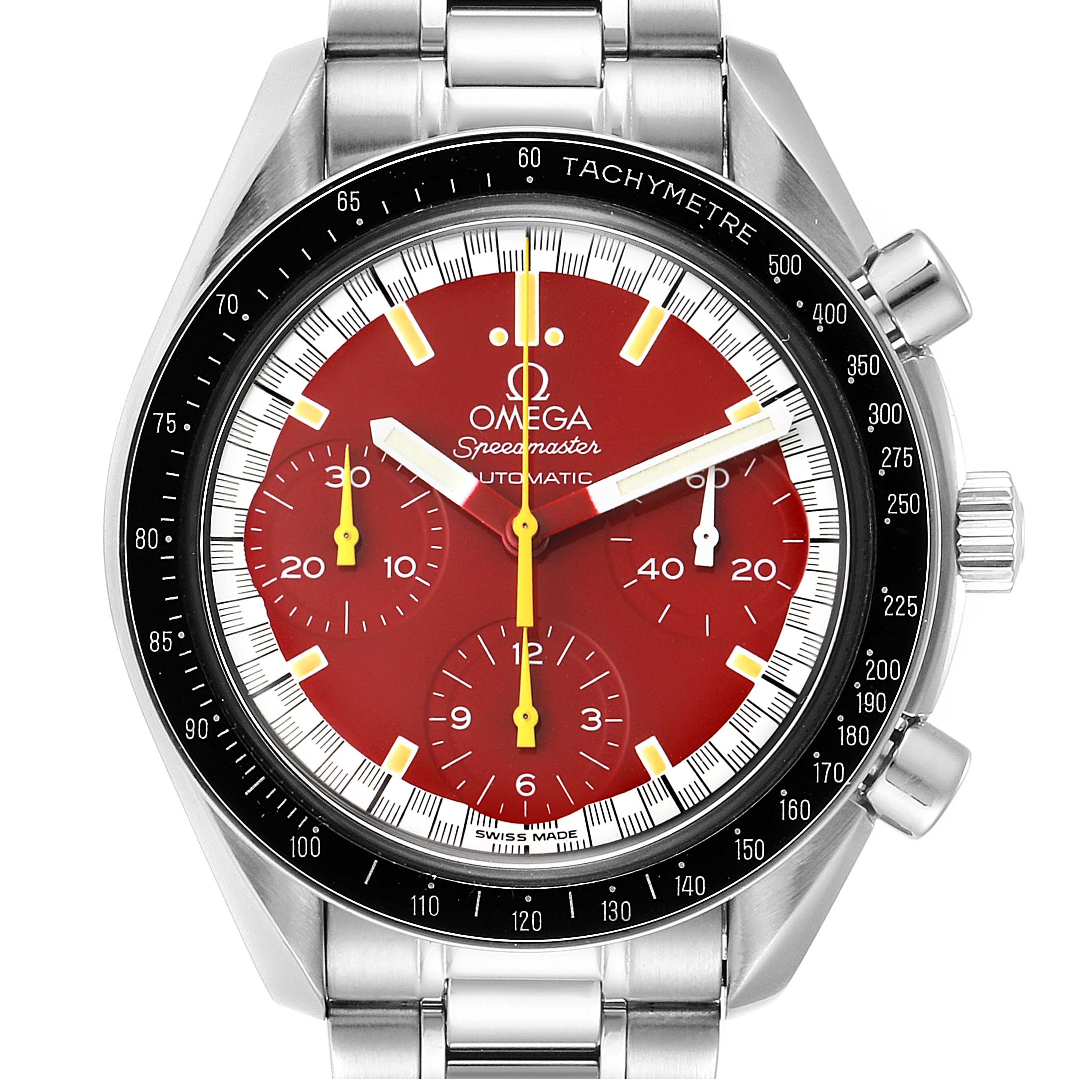 70s omega seamaster 自動巻き　赤文字盤　稼働 オメガ OMEGAシーマスター 希少 文字盤 赤 - メルカリ