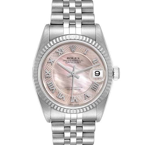 Photo of Rolex Datejust Midsize Steel White Gold MOP Dial Ladies Watch 78274