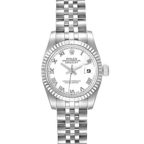Photo of Rolex Datejust Steel White Gold White Dial Ladies Watch 179174