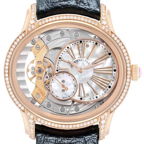 Photo of Audemars Piguet Millenary Rose Gold MOP Diamond Ladies Watch 77247OR