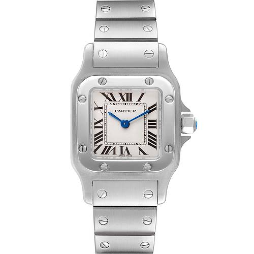 Photo of Cartier Santos Galbee Silver Dial Small Steel Ladies Watch W20056D6 ADD THREE LINKS