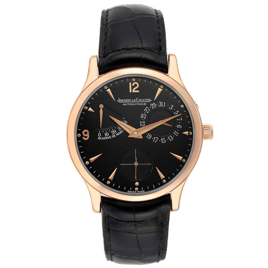 Jaeger LeCoultre Master Reserve De Marche Rose Gold Mens Watch