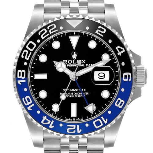 Photo of Rolex GMT Master II Steel Batgirl Bezel Mens Watch 126710 Box Card