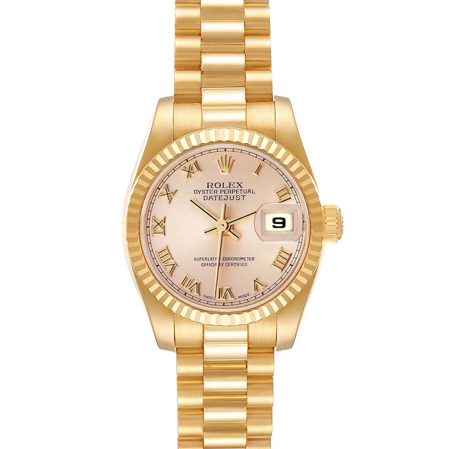 Rolex President Datejust Yellow Gold Ladies Watch 179178 SwissWatchExpo