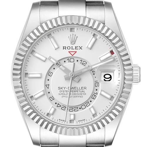 Photo of Rolex Sky-Dweller White Dial Steel White Gold Mens Watch 326934