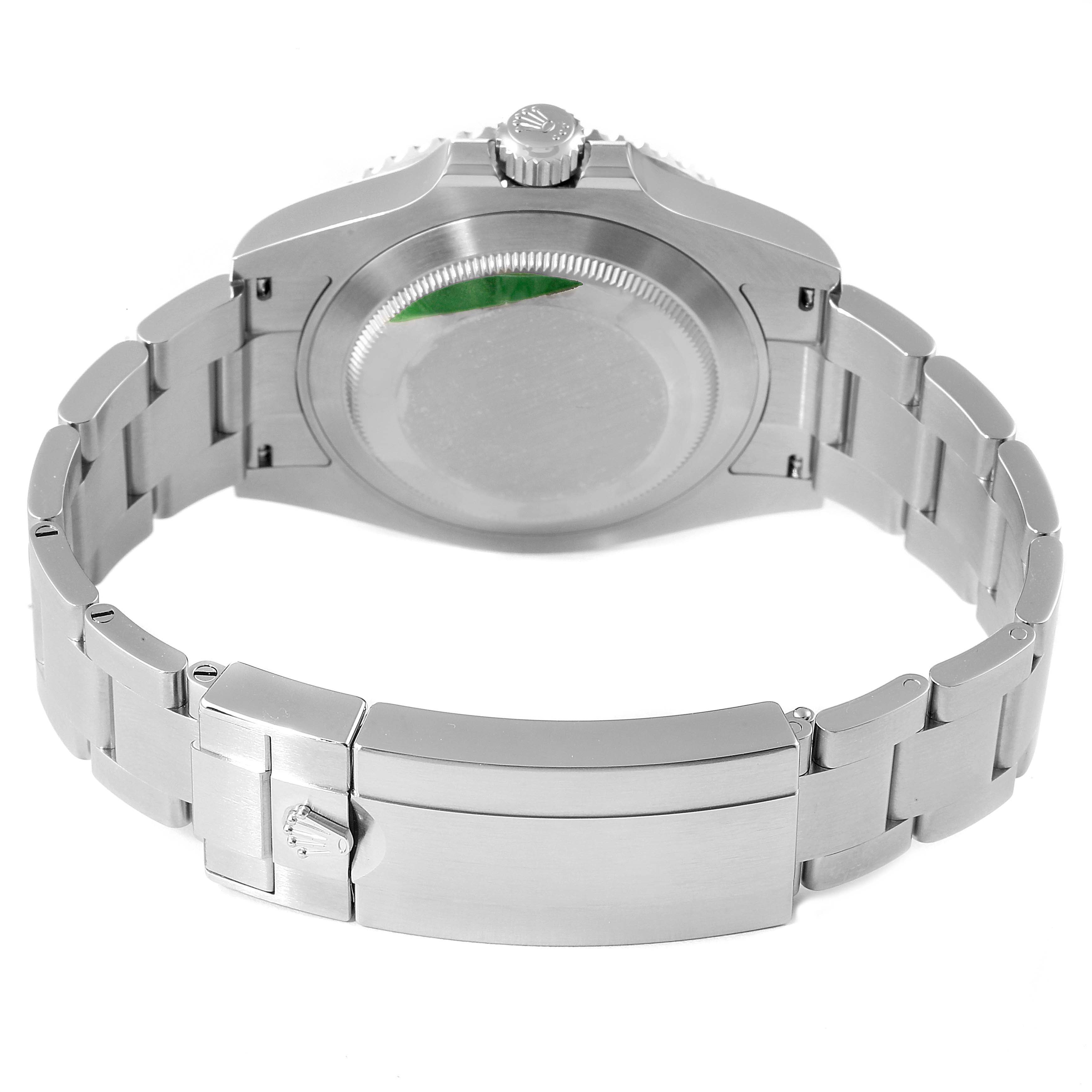 The image shows the back case and bracelet of a Rolex Submariner 124060 Men
s Stainless Steel Black Dial 124060 Men
s Stainless Steel Black Dial watch from a rear angle.