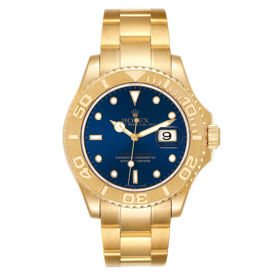 Yacht master sale gold blue