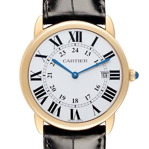 Photo of Cartier Ronde Solo 36 Large Steel Yellow Gold Mens Watch W6700455