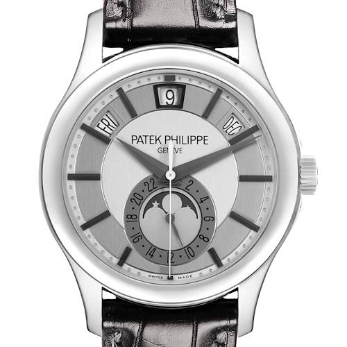 Photo of Patek Philippe Complications Annual Calendar White Gold Watch 5205G Box Papers
