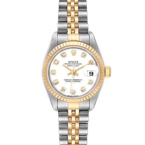 Photo of Rolex Datejust Steel Yellow Gold Diamond Ladies Watch 79173
