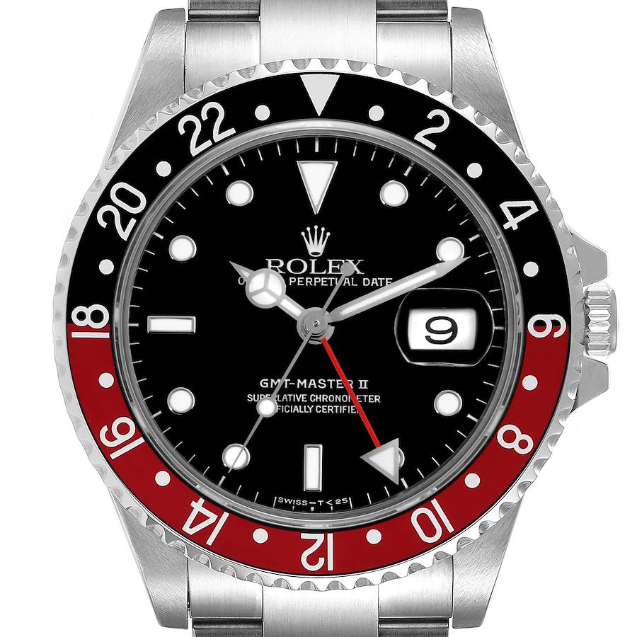 NOT FOR SALE Rolex GMT Master II Black Red Coke Bezel Steel Mens Watch 16710 Box Papers KALLWEIT SwissWatchExpo