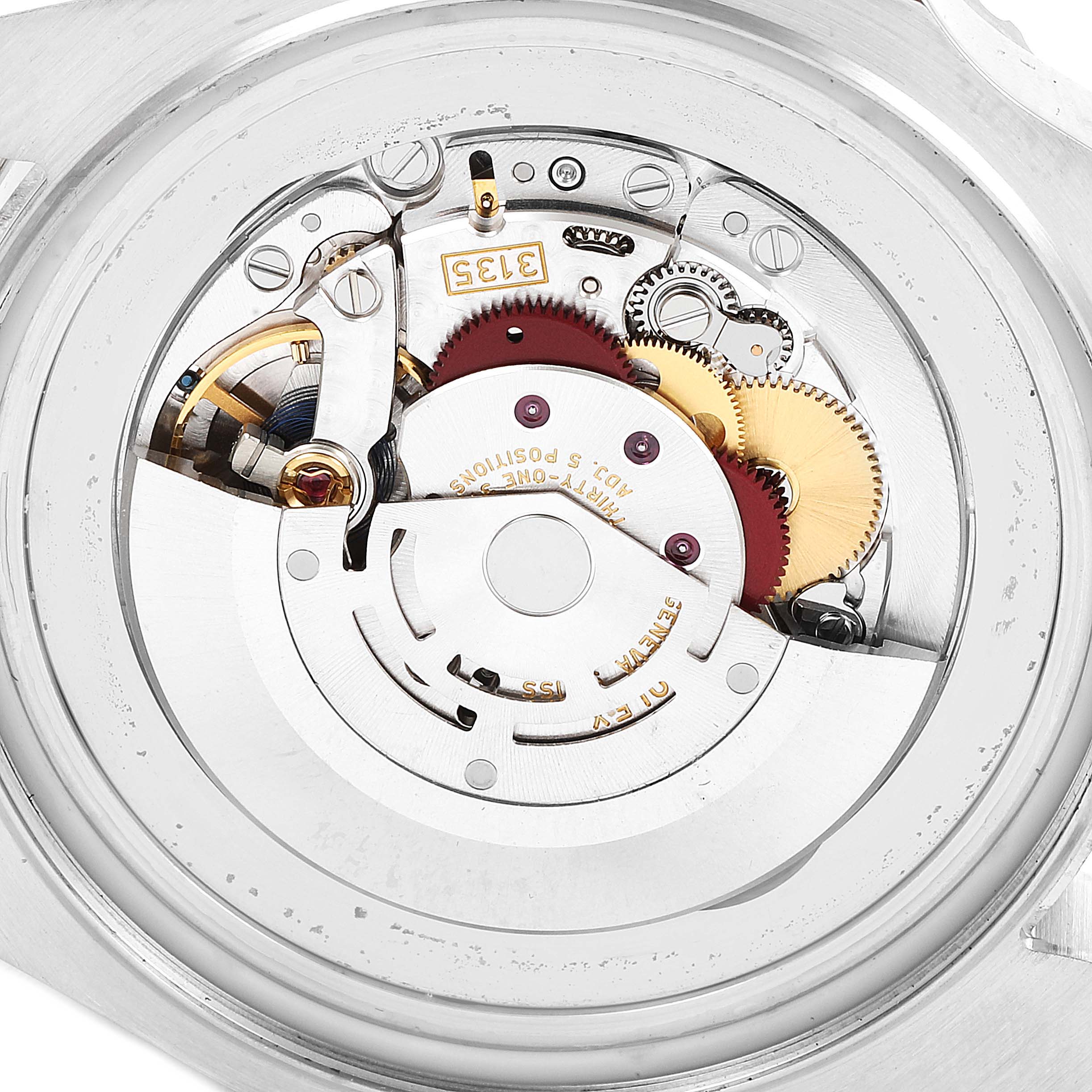 This image shows the backside and internal mechanism of a Rolex Sea-Dweller 116660 Men
s Stainless Steel Blue Dial 116660 Men
s Stainless Steel Blue Dial watch.