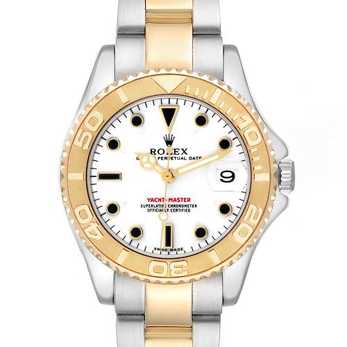 Photo of Rolex Yachtmaster Midsize Steel Yellow Gold Mens Watch 168623