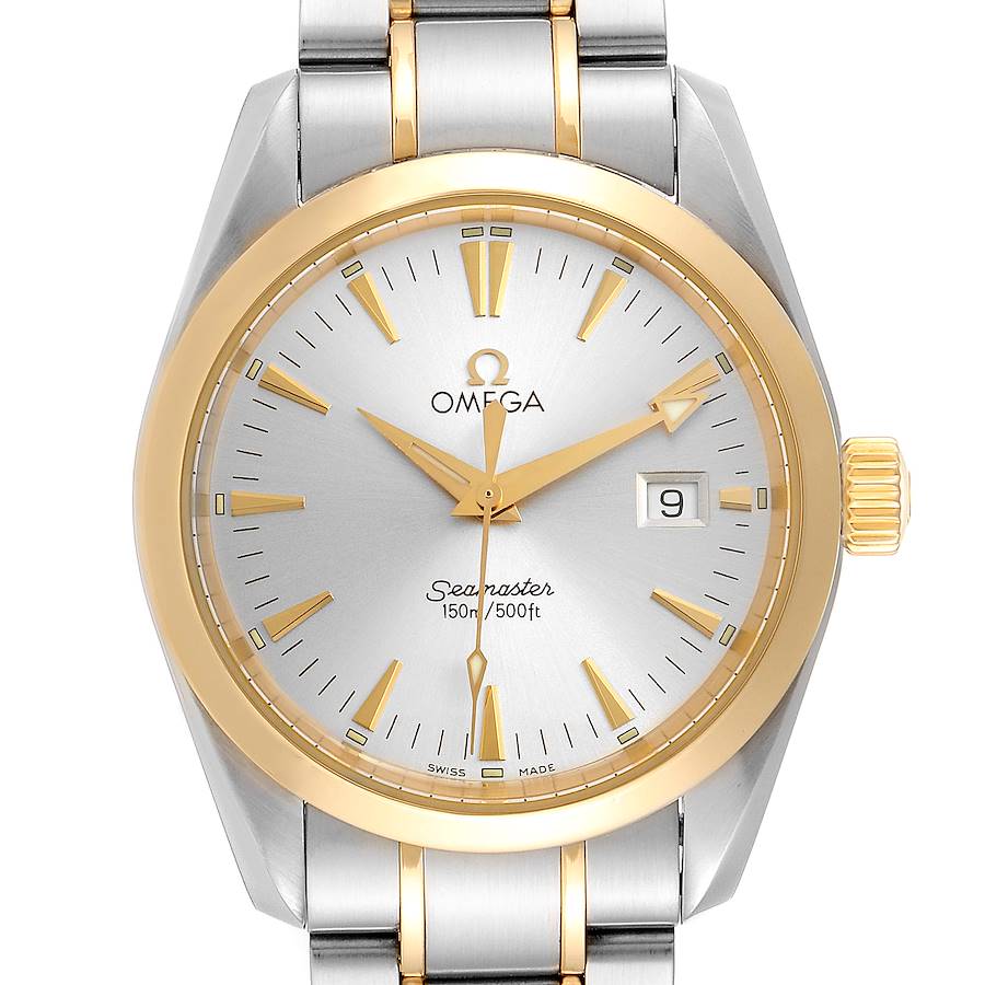 Omega Seamaster Aqua Terra Midsize Steel Yellow Gold Watch 2318.30.00 SwissWatchExpo