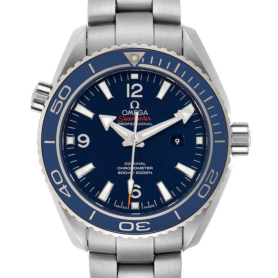 Omega Seamaster Planet Ocean Midsize Titanium Watch 232.90.38.20.03.001 Box Card SwissWatchExpo
