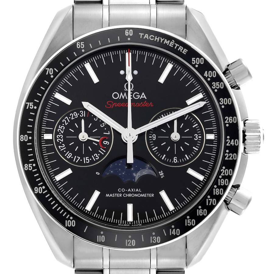 Omega Speedmaster Moonphase Chronograph Watch 304.30.44.52.01.001 Box Card SwissWatchExpo