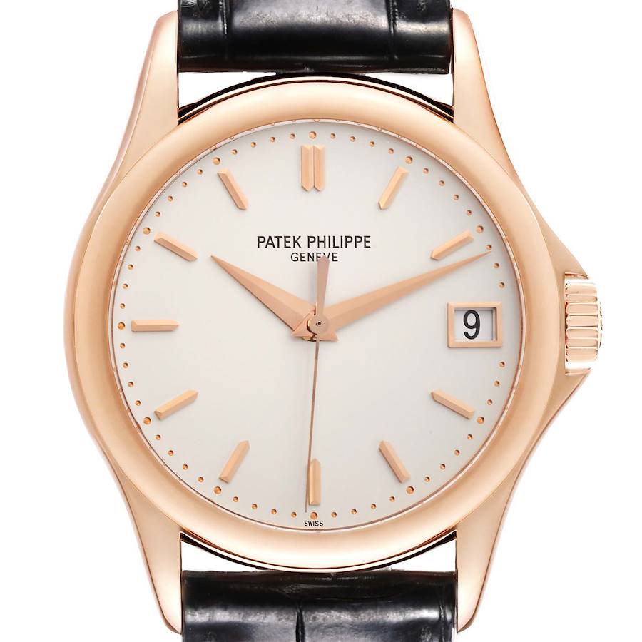 Patek Philippe Calatrava Rose Gold Mens Watch 5127R Box Papers SwissWatchExpo