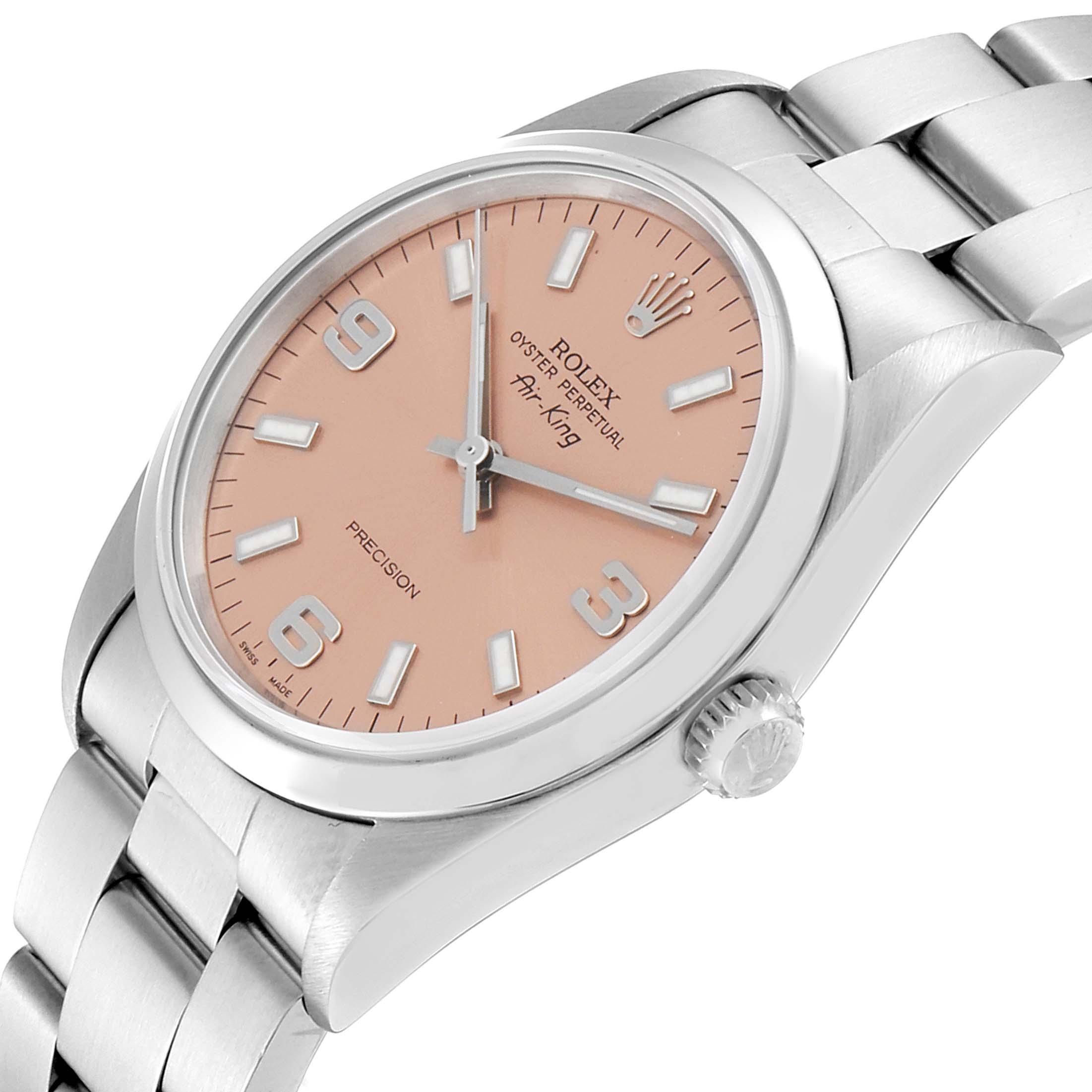 rolex air king salmon dial