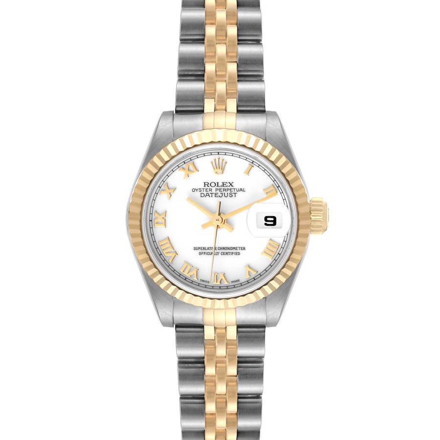 Rolex Datejust Steel Yellow Gold White Dial Ladies Watch 79173 SwissWatchExpo