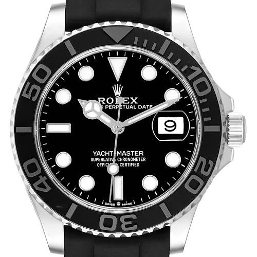 Photo of Rolex Yachtmaster White Gold Oysterflex Bracelet Mens Watch 226659