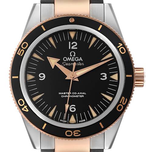 Photo of Omega Seamaster 300M Co-Axial Steel Rose Gold Watch 233.20.41.21.01.001