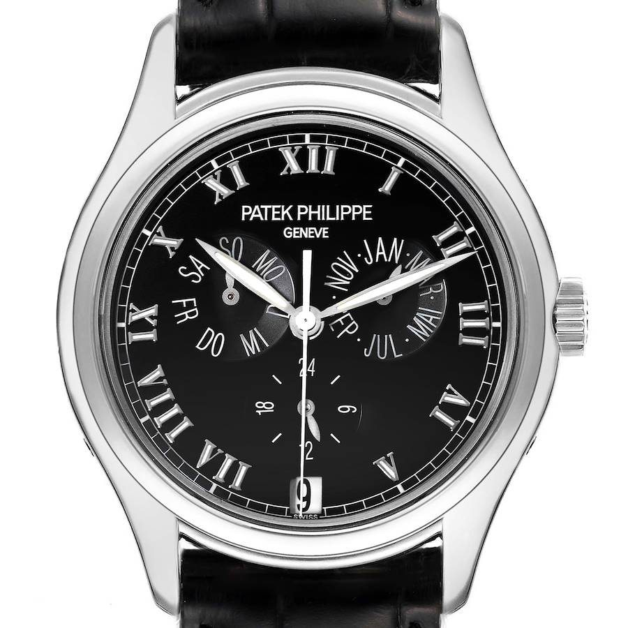 Patek Philippe Complications Annual Calendar White Gold Mens Watch 5035G SwissWatchExpo