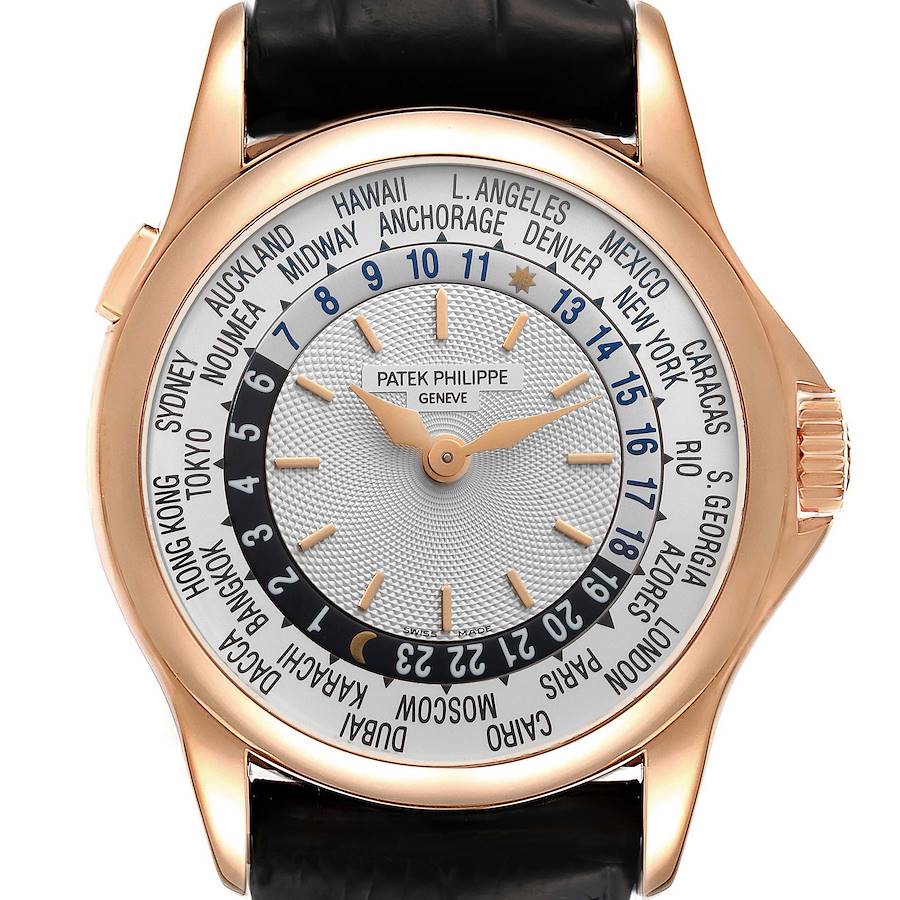 Patek Philippe World Time Complications Rose Gold Mens Watch 5110 SwissWatchExpo