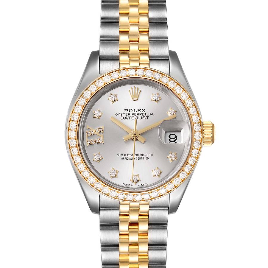 Rolex Datejust 28 Steel Rolesor Yellow Gold Diamond Watch 279383 Unworn SwissWatchExpo