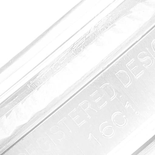 This image shows a close-up of the engraved detail on the case of a Rolex Vintage Collection 1601 Men
s Stainless Steel Grey Dial 1601 Men
s Stainless Steel Grey Dial watch.