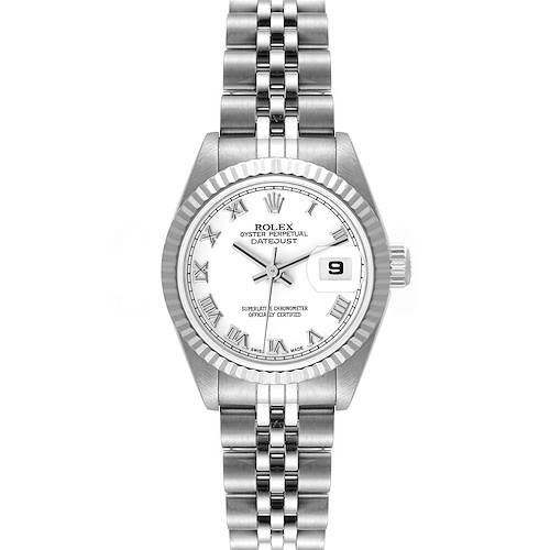 Photo of Rolex Datejust Steel White Gold Roman Dial Ladies Watch 79174 Box Papers
